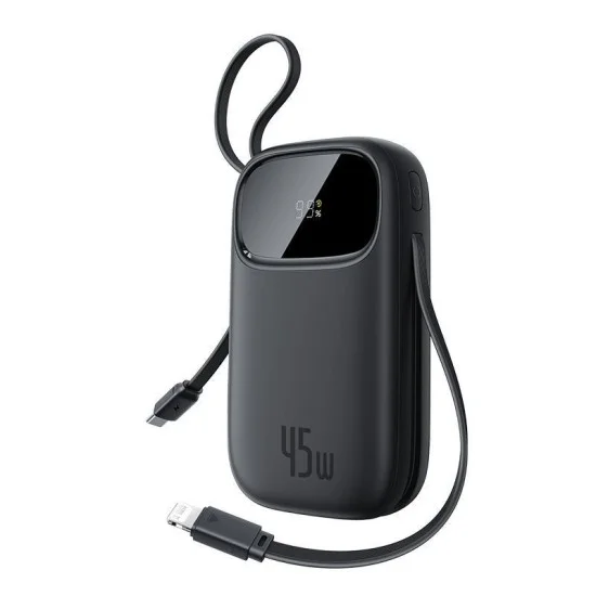 Baseus EnerFill FC31 Qpow3 Digital Power Bank 20000mAh 45W USB-C+Lightning &ndash; Black